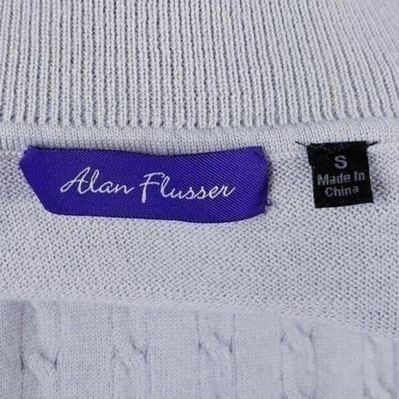 Alan Flusser Men's Turtleneck Sweater Gray Small - NWOT  8 0086 - Picture 4 of 8